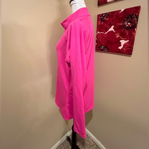 TJ Sportswear Barbie Pink  Tour Pullover Quarter Zip, size XL - Picture 5 of 11